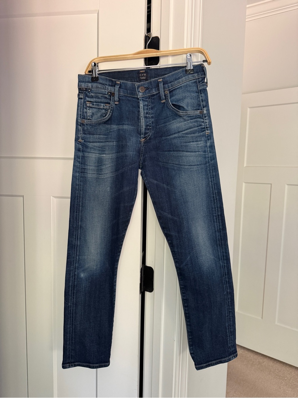 Citizens of humanity Emerson slim Boyfriend button fly stretch jeans